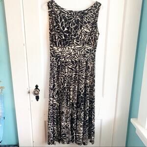Perceptions New York Giraffe Print Dress Sleeveless Stretchy Workwear Size 12